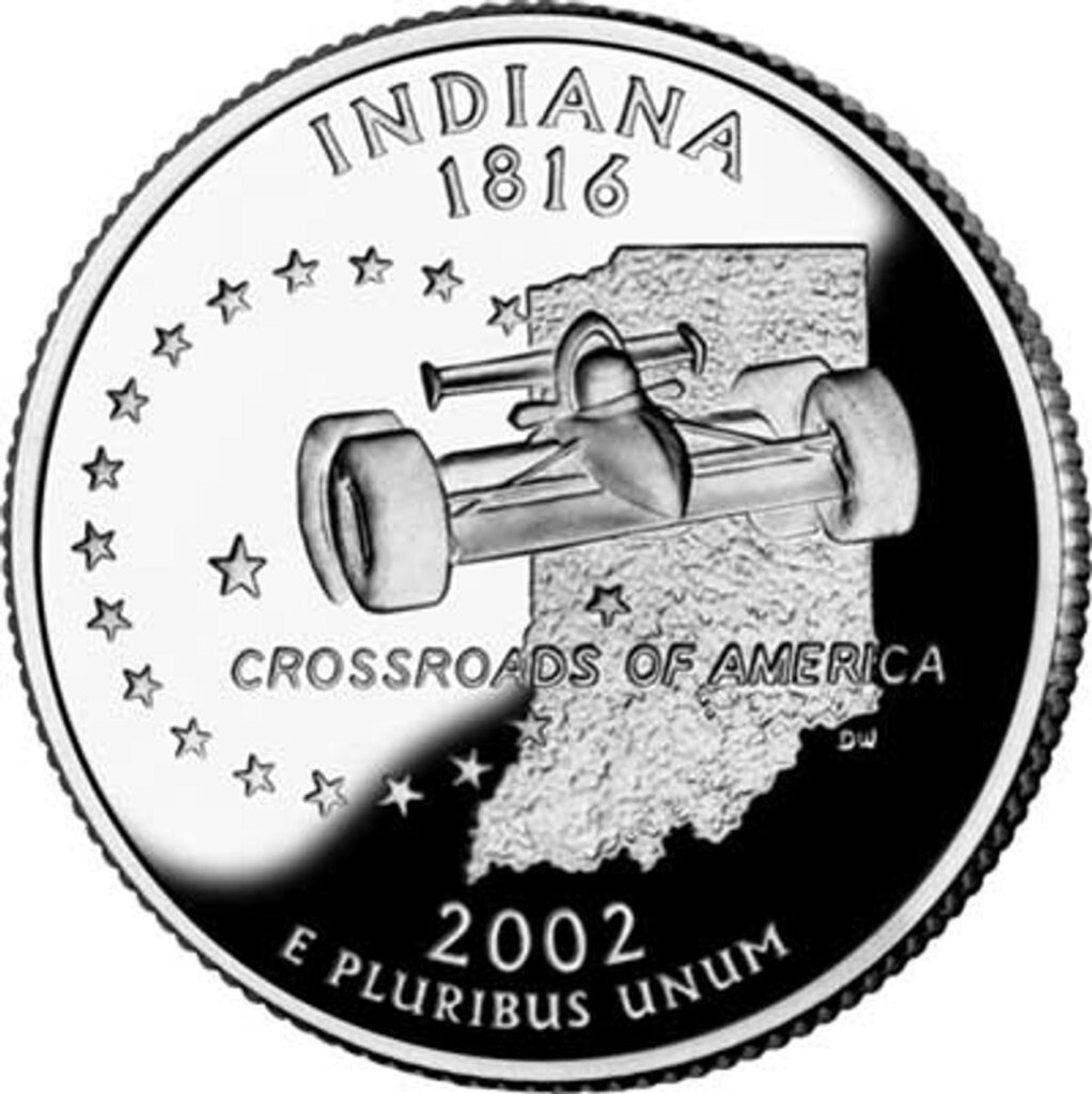 # CNIN25D - 2002 Indiana State Quarter, D Mint