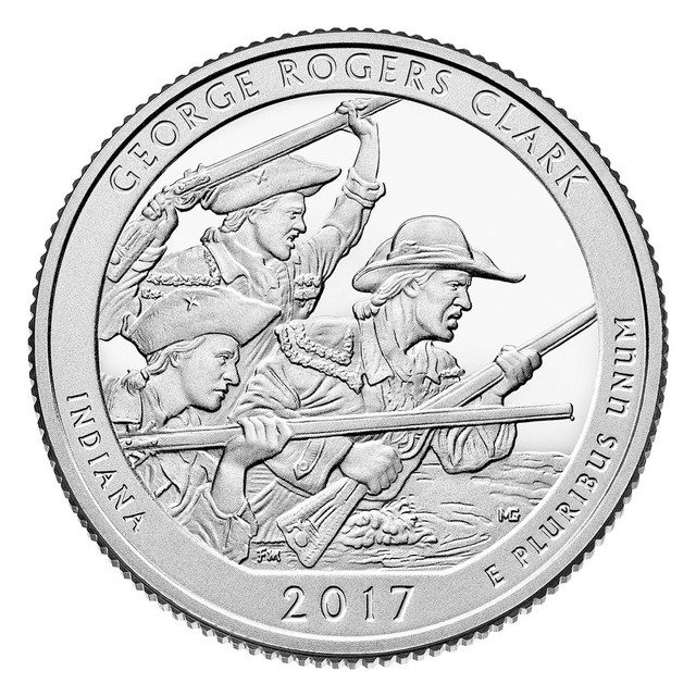 # CNINGR25P - 2017 George Rogergs Clark National Park Quarter, P Mint
