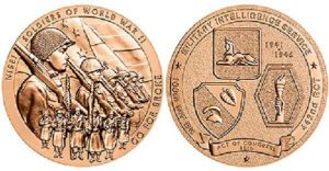 1941-46 World War II Nisei Soldiers of War - 100th INF BN, 442nd RCT and MIS, 1.5"