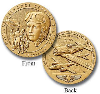 # CNM11146 - World War II Women's Airforce Service Pilots (WASP), 1.5" Bronze Medal
