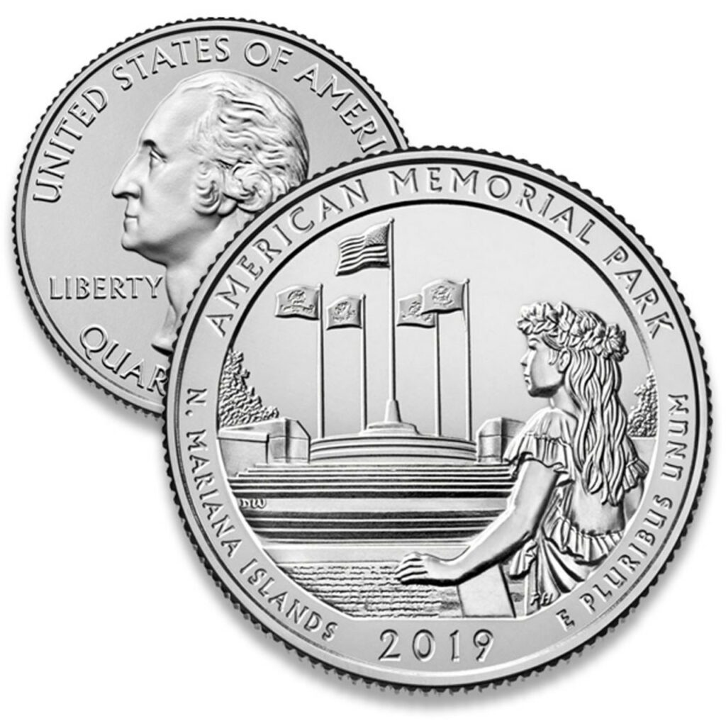 2019 American Memorial Park Quarter, D Mint