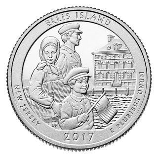 # CNNJEI25D - 2017 Ellis Island National Monument Quarter, D Mint