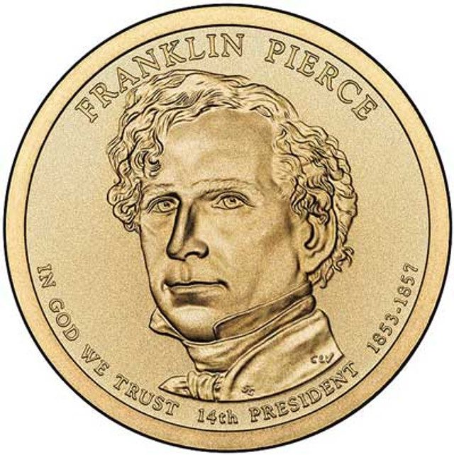 # CNPRES14D - 2010 $1.00 President Franklin Pierce, D Mint