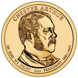 # CNPRES21D - 2012 $1.00 President Chester Arthur, D