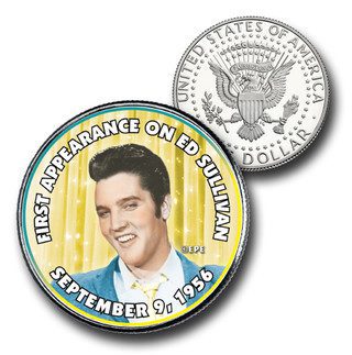 Elvis Presley "1st Ed Sullivan Show" US Half Dollar Commemorative Coin