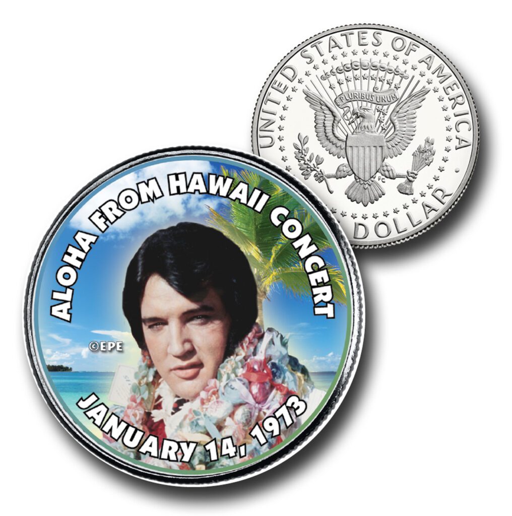 # CNS1002 - Elvis Presley "Aloha from Hawaii" US Half Dollar Commemorative Coin