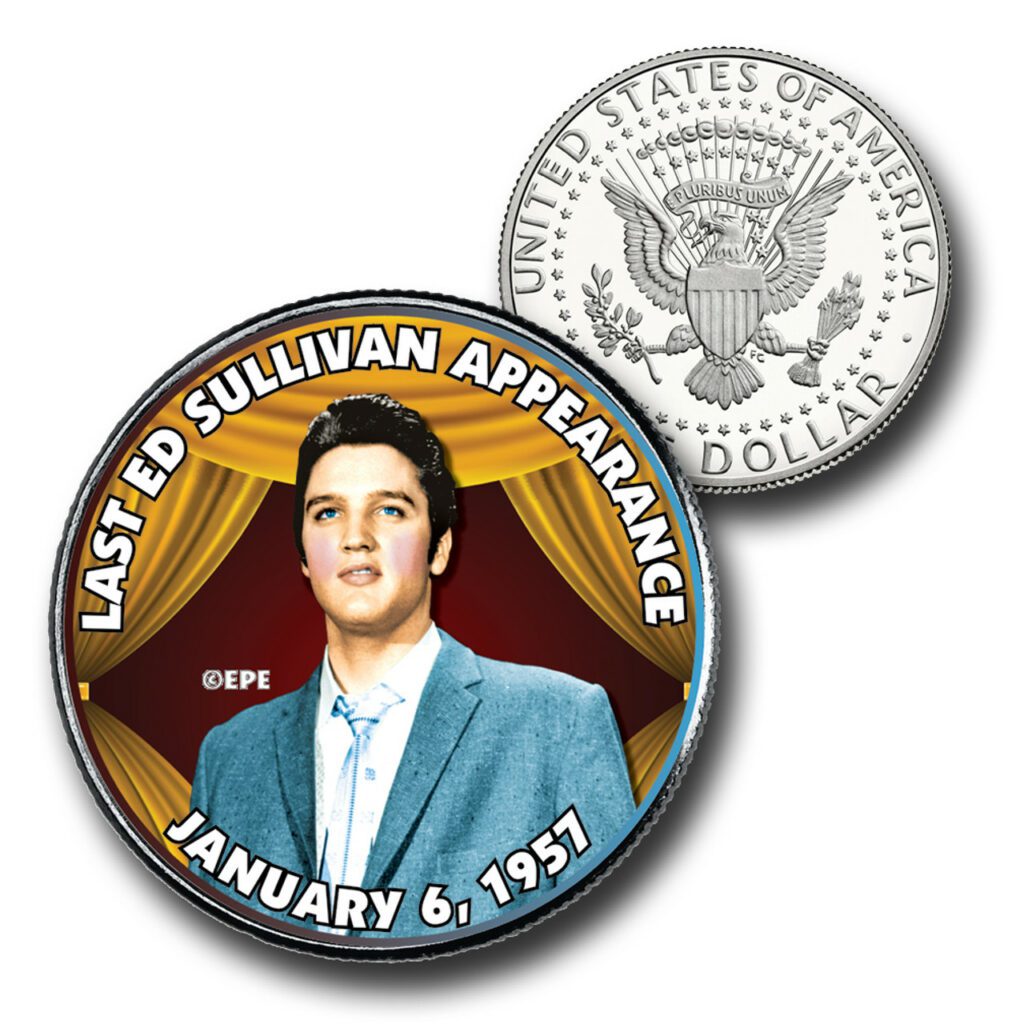 Elvis Presley "Last Ed Sullivan Appearance" US Half Dollar Commemorative Coin