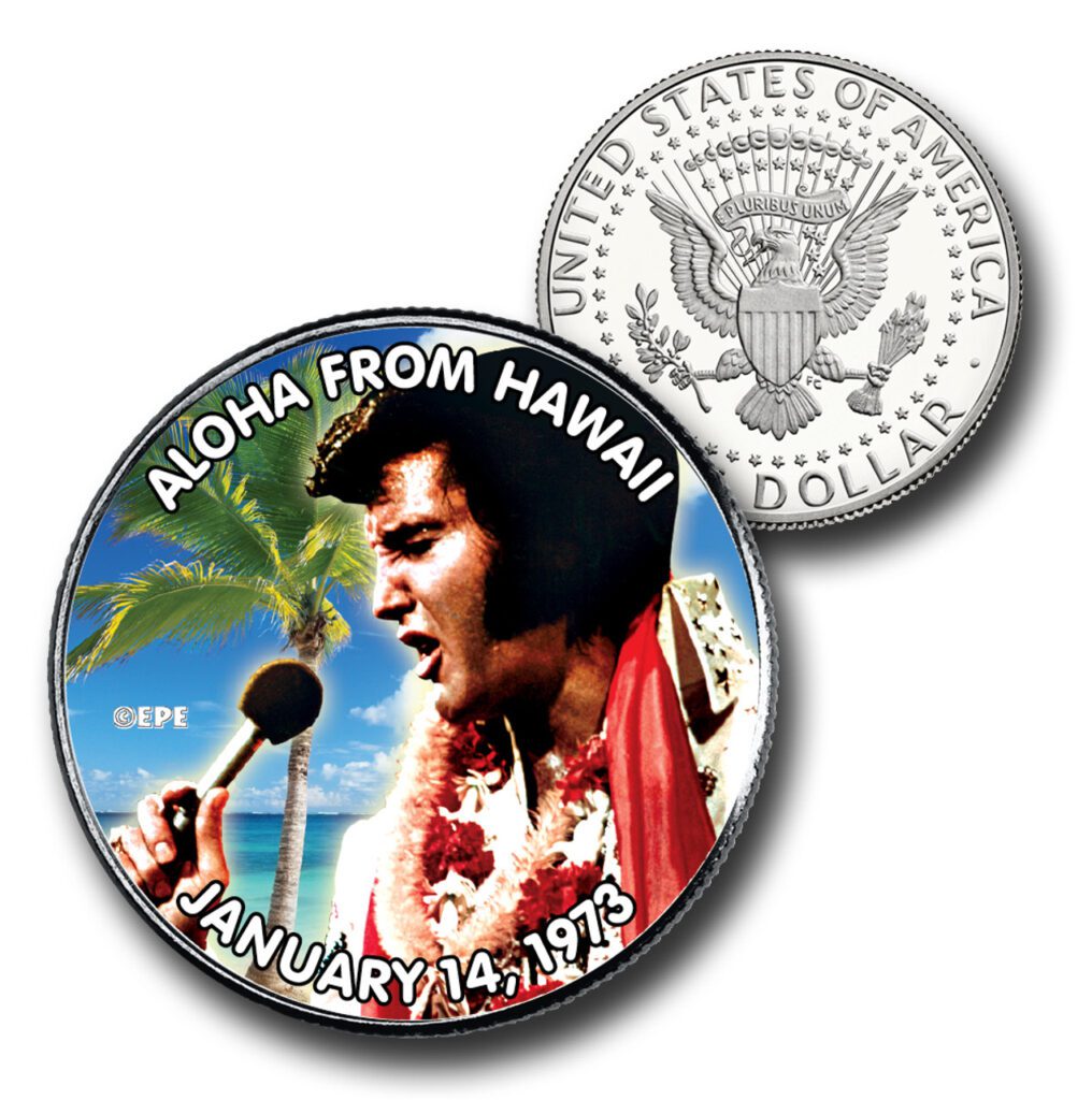 # CNS2502 - Elvis Presley "Aloha From Hawaii" US Half Dollar Commemorative Coin