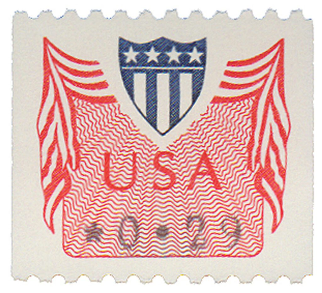 1992 29¢ Shield and Bunting
Variable Rate Coil