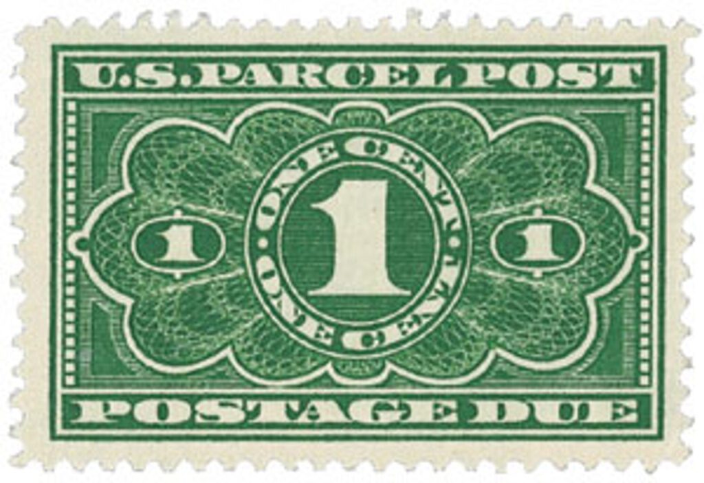 # JQ1 - 1913 1c Parcel Post Postage Due Stamp