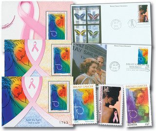 # M10476 - Breast Cancer Awareness Stamps & FDCs