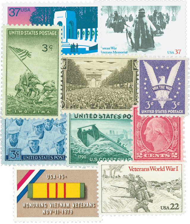 War Time Collection, 20 Stamps, Used