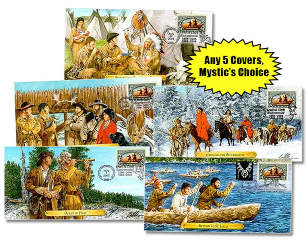 2004-06 Lewis & Clark Expedition Commemorative Cover Collection (5)