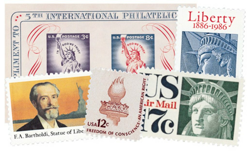 # M72 - 20 US Liberty Stamps and S/S, mint