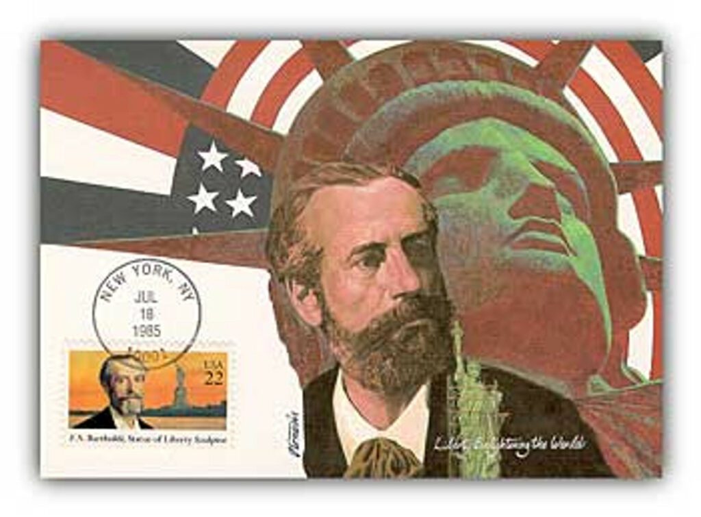 1985 22¢ Frederic Auguste Bartholdi Maximum First Day Cover