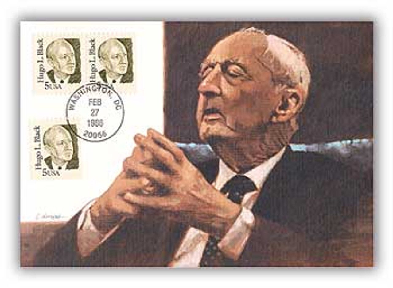 # M86-9 - 1986 5c Hugo Black Maxicard