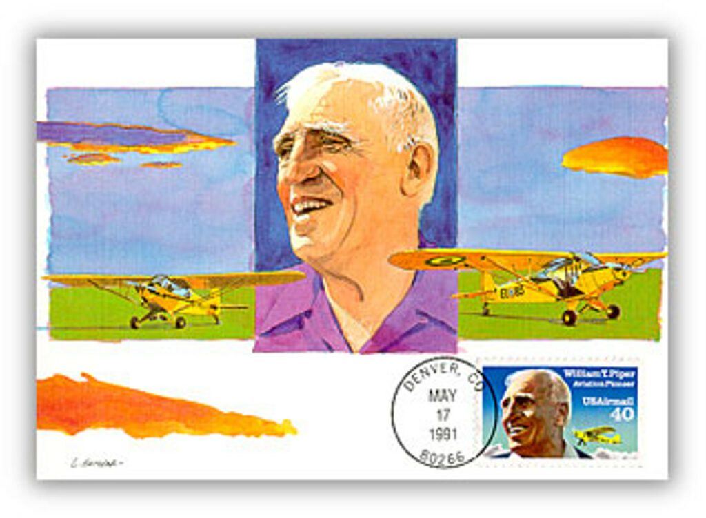 1991 40¢ William Piper First Day Maximum Card