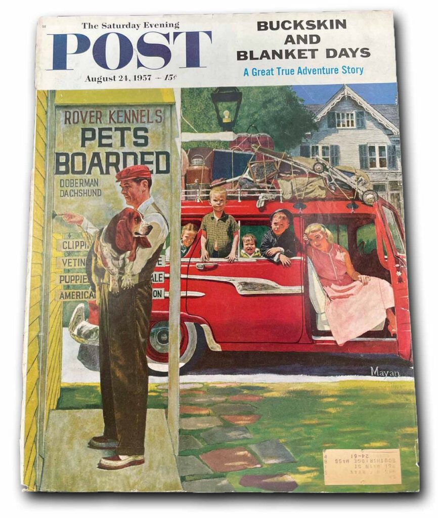 August 24, 1957 Saturday Evening Post Magazine Cover