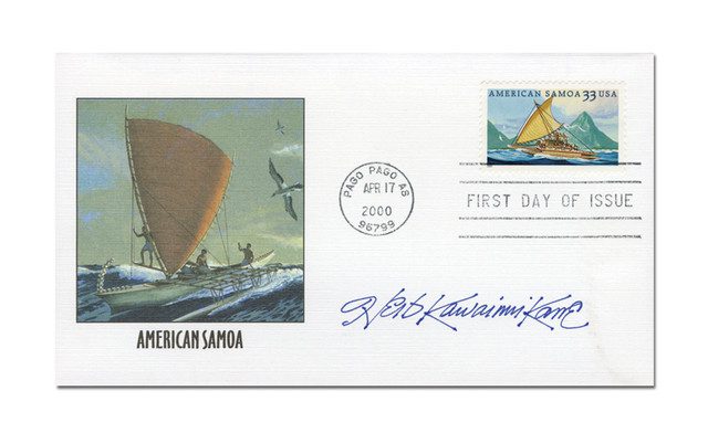 #MCV050 - 2000 33c American Samoa, Signed First Day Cover