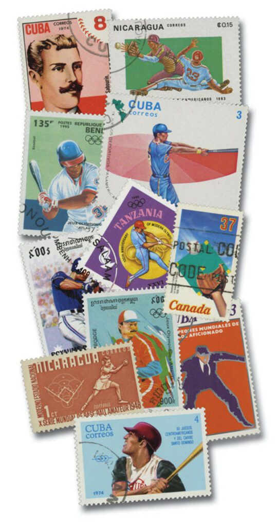 # MP1087 - Baseball, 25 Different Stamps