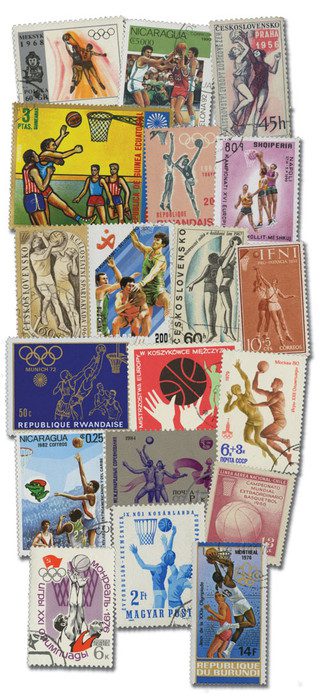 # MP1089 - Basketball, 50 Different Stamps