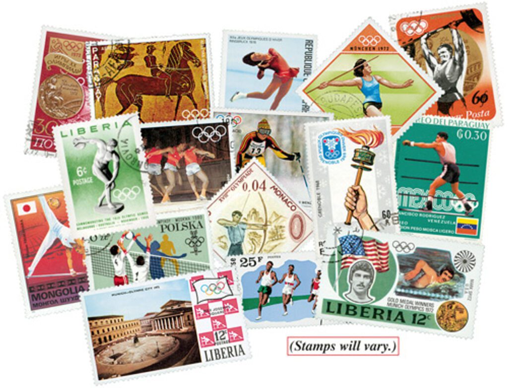 # MP1737 - Olympics, 600 Different Stamps