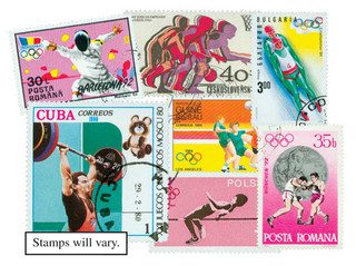 # MP1739 - Olympics, 400 Different Stamps
