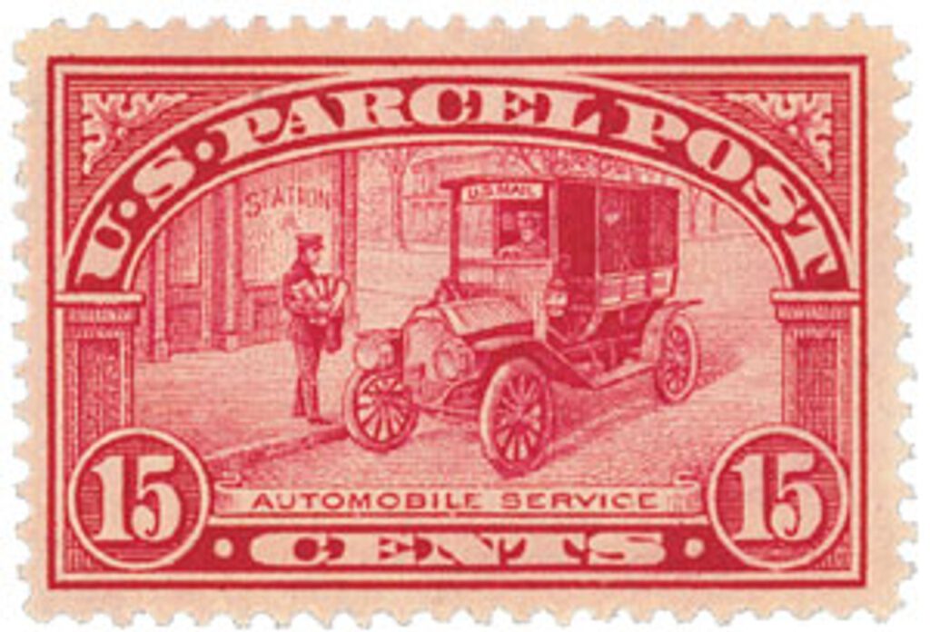 # Q7 - 1913 15c Parcel Post Stamp - Automobile Service