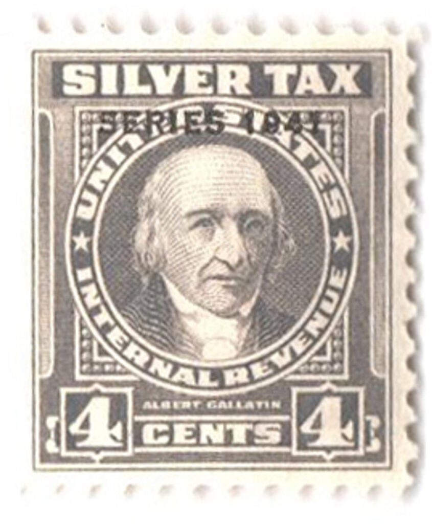 # RG61 - 1941 4c Silver Tax, gray, overprint '1941'
