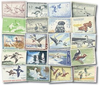 1953-72 Federal Duck Stamps - set of 20, Used