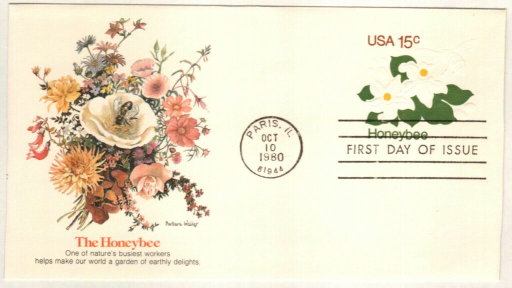 1980 15¢ Stamped Envelopes and Wrappers - Honeybee & Orange Blossoms