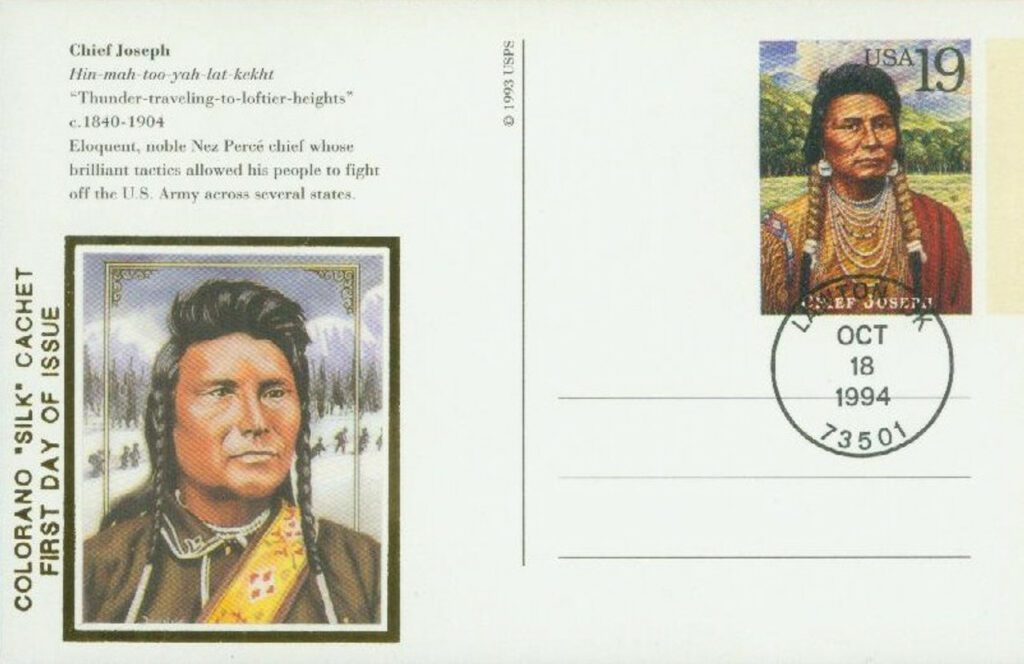 # UX183 - 1994 19c Chief Joseph Postal Card