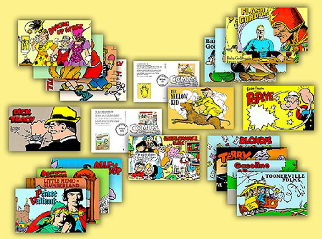 # UX221-40 - 1995 20c Comic Strip First Day Postal Cards, Set of 20