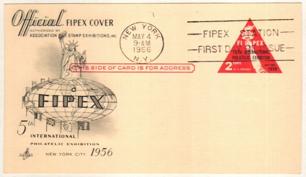 1956 2¢ Postal Card - FIPEX