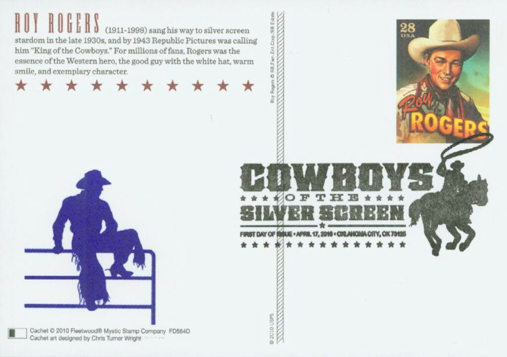 # UX597 - 2010 28c Roy Rogers postcard
