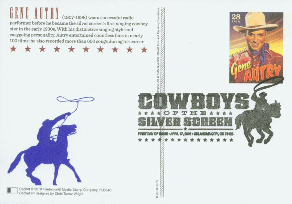 2010 28c Gene Autry postcard