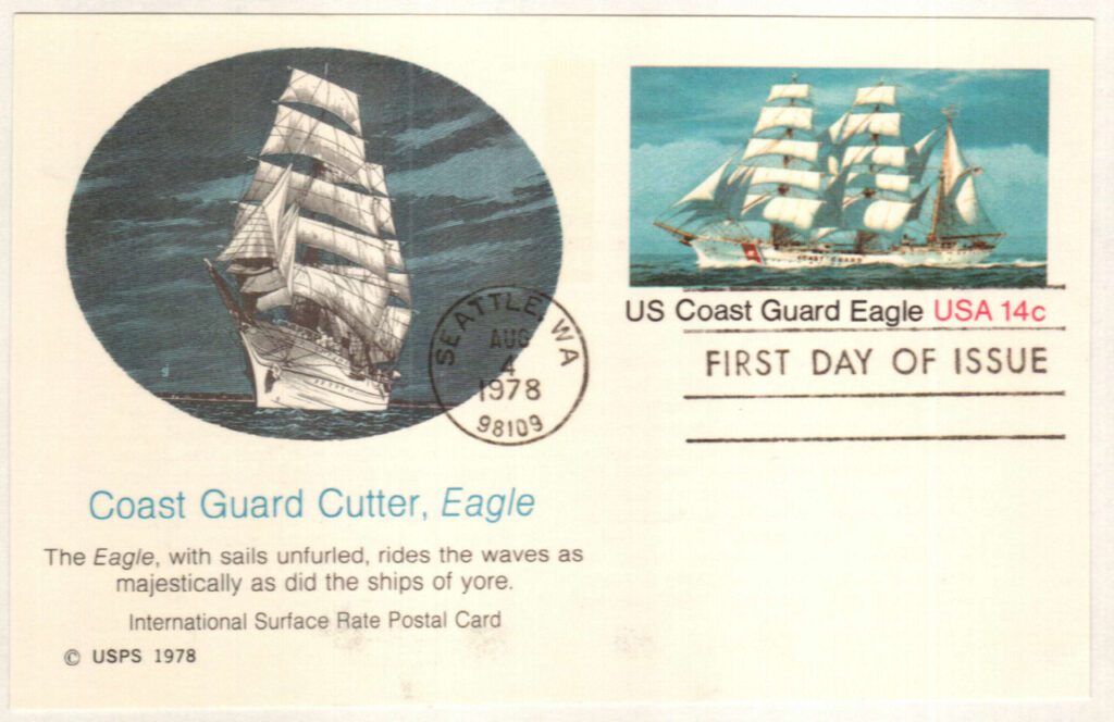 # UX76 - 1978 14c Postal Card - Coast Guard