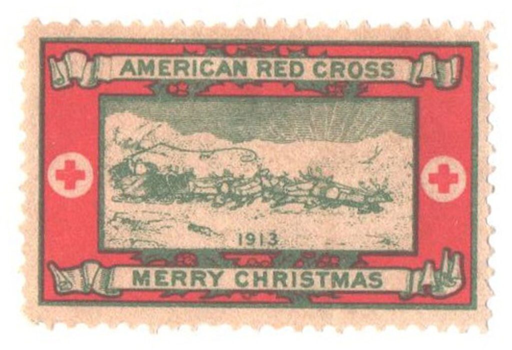 # WX13 - 1913 American Red Cross Christmas Seal - Type III, perf 12