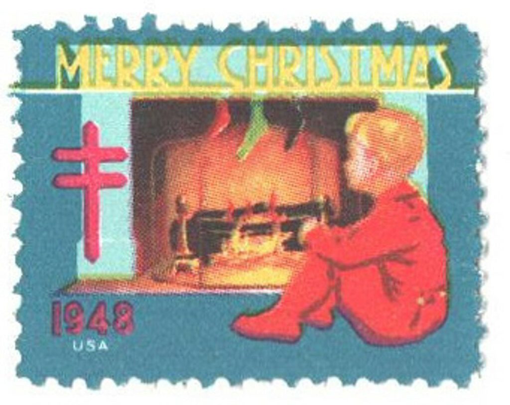 # WX140 - 1948 National Tuberculosis Assn. Christmas Seal - perf 12x 12 1/2