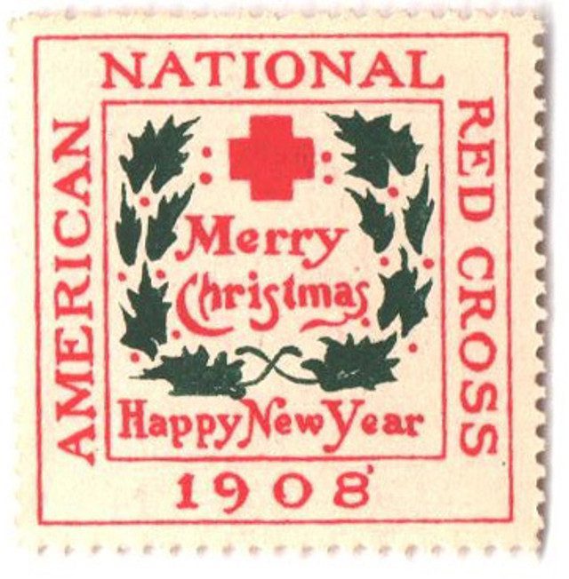 # WX4 - 1908 American Red Cross Christmas Seal - Type II, perf 12