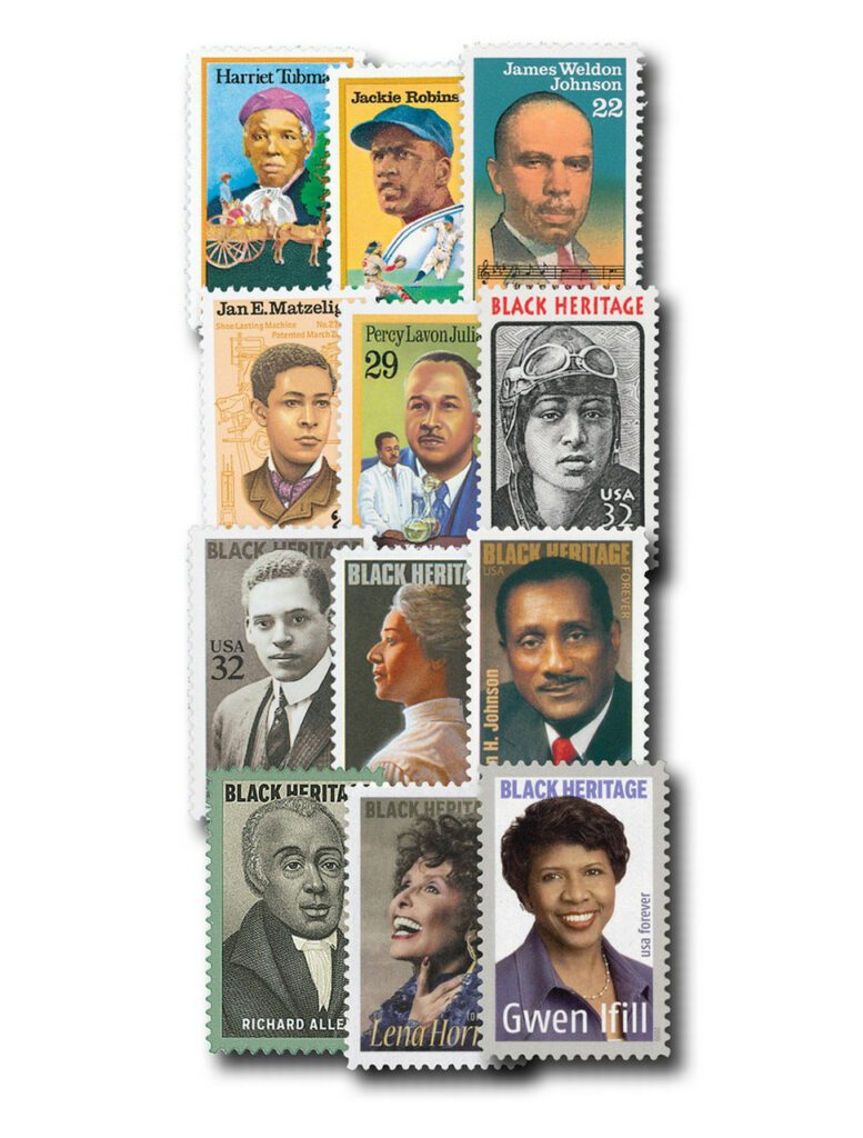 1978-2023 Black Heritage Series, complete set of 46 stamps