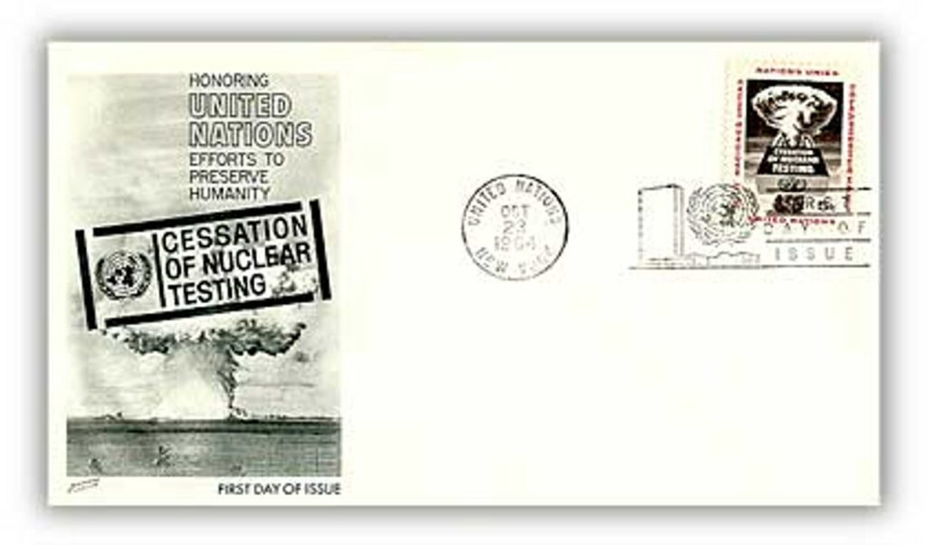# 8A133 - 1964 5c Cessation of Nuclear Testing