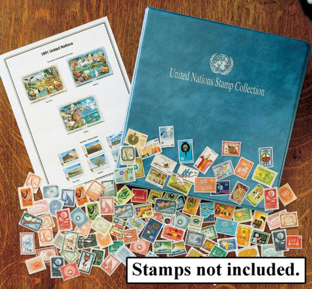 1951-Present Mystic's United Nations Stamp Collection Album, Includes NY, Vienna & Geneva