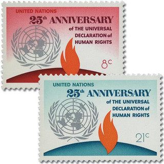 # UN242-43 - 1973 Human Rights, 25th Anniversary