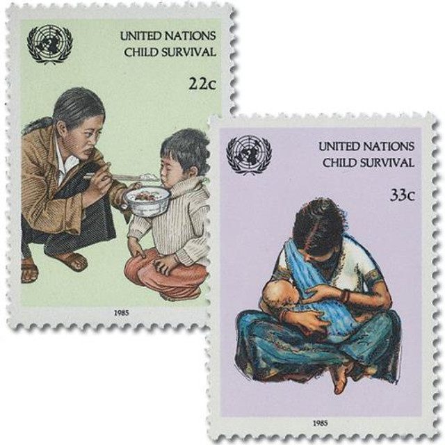 # UN466-67 - 1985 UNICEF Child Survival Campaign