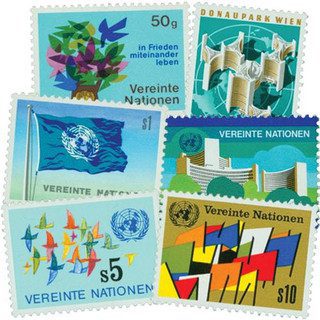 # UNV1-6 - 1979 Vienna - Peace, Flag, Birds,