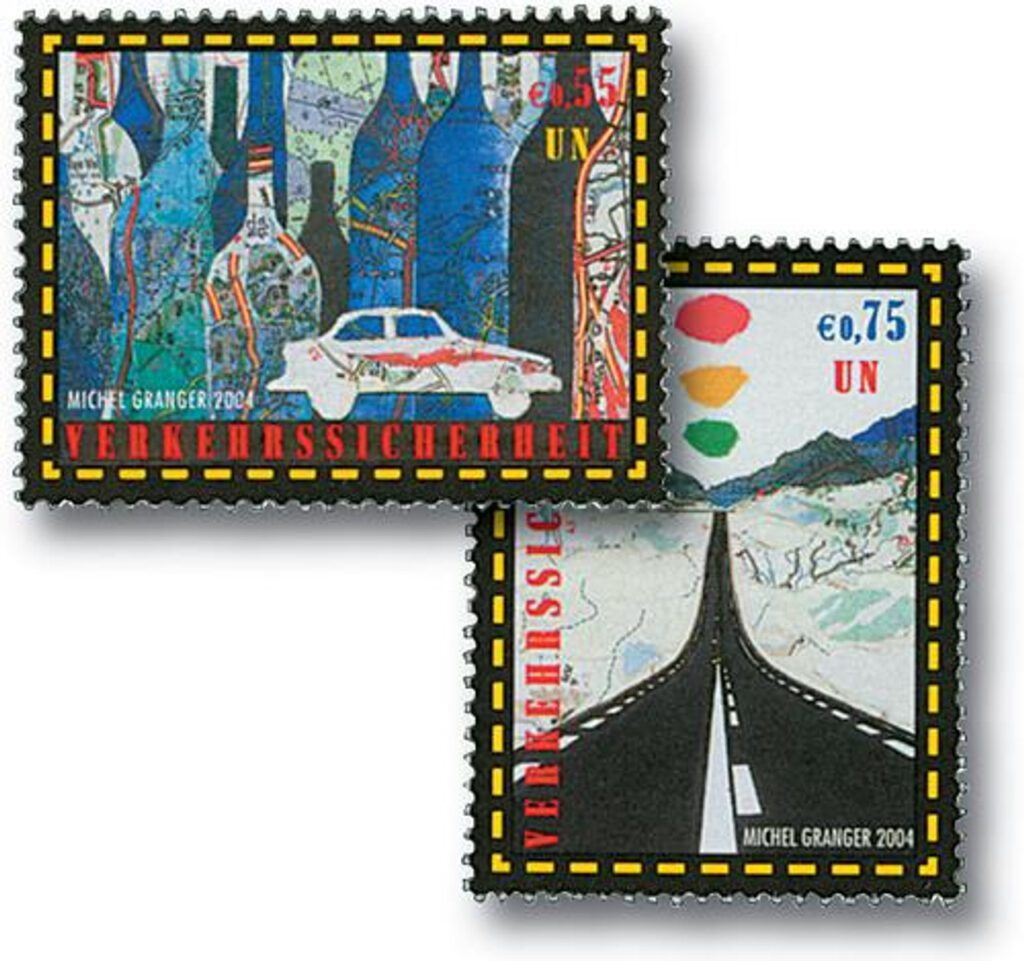 # UNV347-48 - 2004 Road Safety, 2 stamps