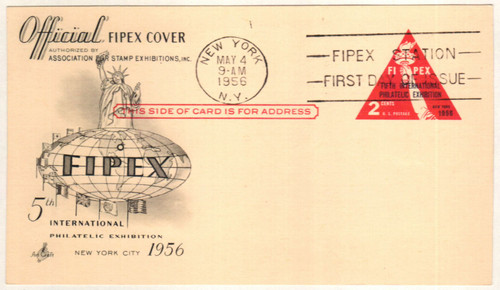 UX44 - 1956 2c Postal Card - FIPEX