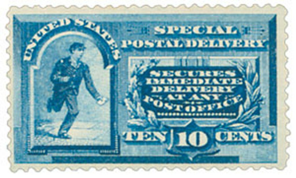 E2 - 1888 10c Special Delivery - blue