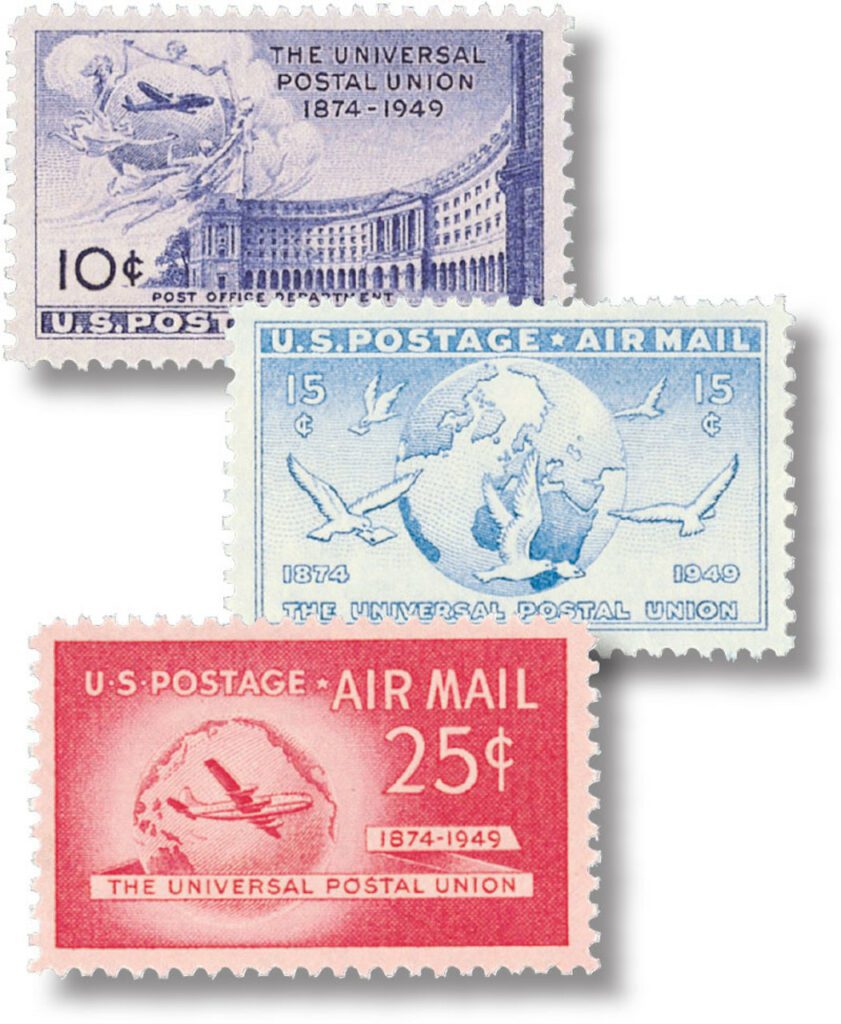 C42-44 - 1949 Universal Postal Union 3V